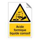 Acide formique liquide corrosif