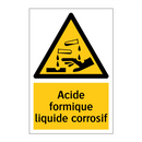 Acide formique liquide corrosif