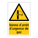 Vanne d'arrêt d'urgence de gaz