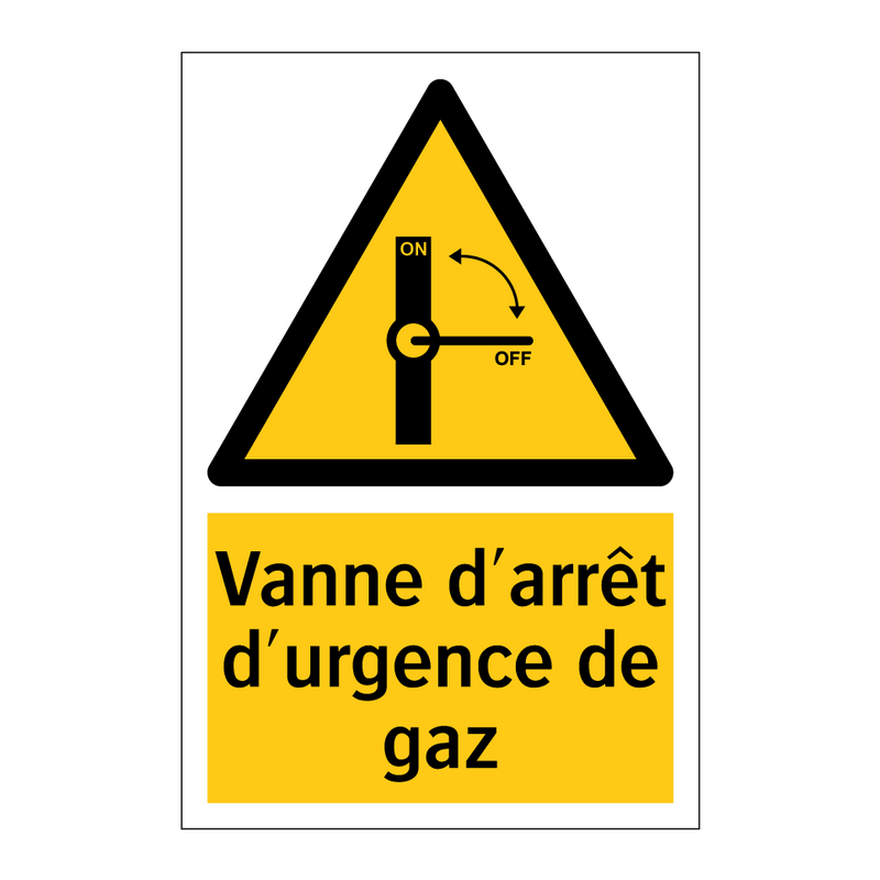 Vanne d'arrêt d'urgence de gaz