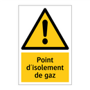 Point d'isolement de gaz