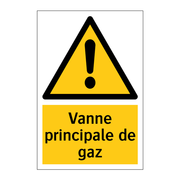Vanne principale de gaz