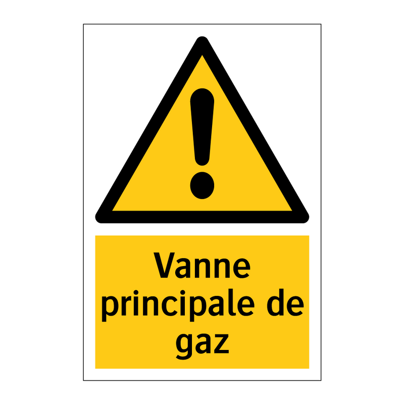 Vanne principale de gaz