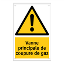 Vanne principale de coupure de gaz
