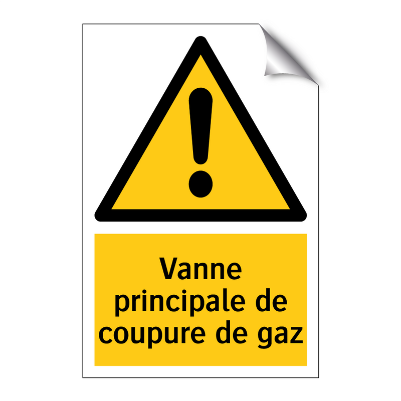 Vanne principale de coupure de gaz