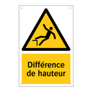 Différence de hauteur