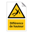 Différence de hauteur