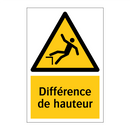 Différence de hauteur