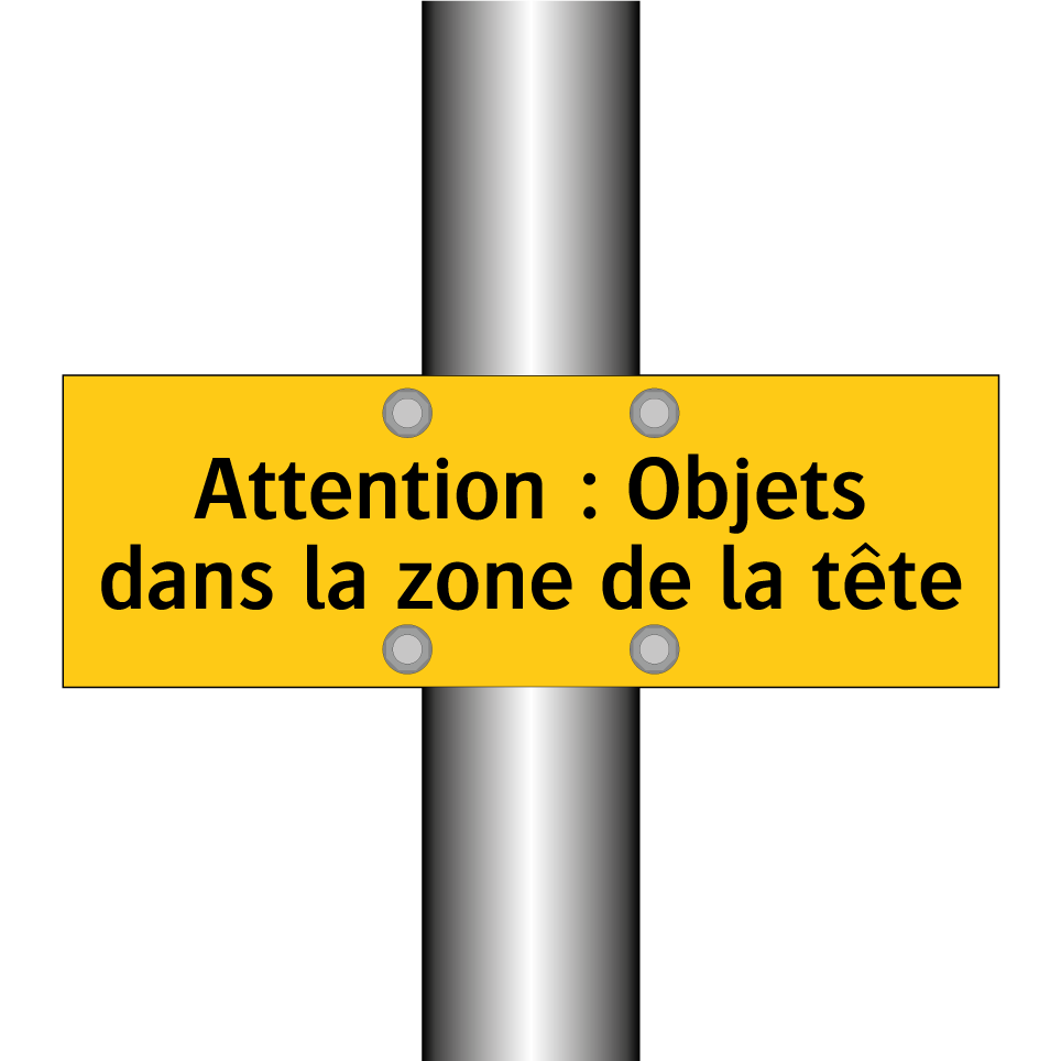 Attention : Objets dans la zone de la tête
