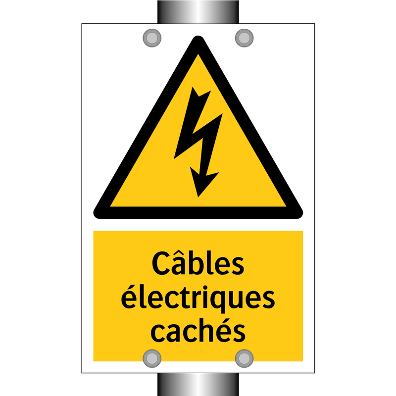 Câbles électriques cachés