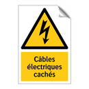 Câbles électriques cachés