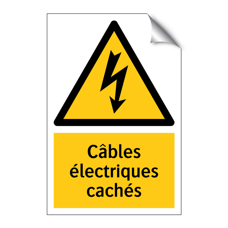 Câbles électriques cachés