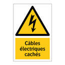 Câbles électriques cachés