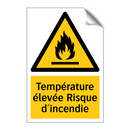 Température élevée Risque d'incendie