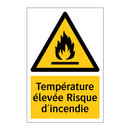 Température élevée Risque d'incendie