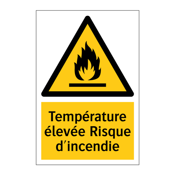 Température élevée Risque d'incendie