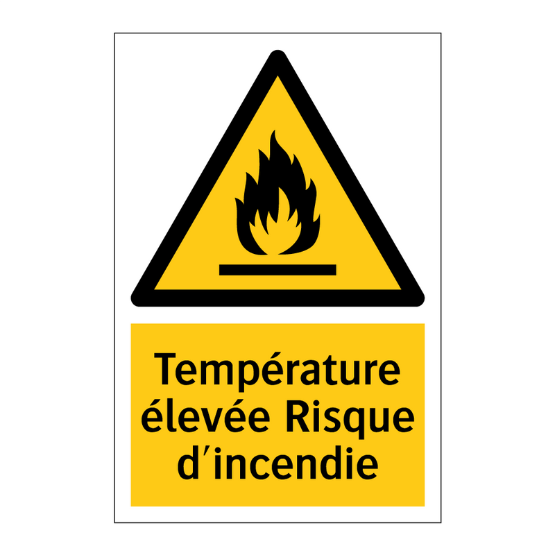 Température élevée Risque d'incendie