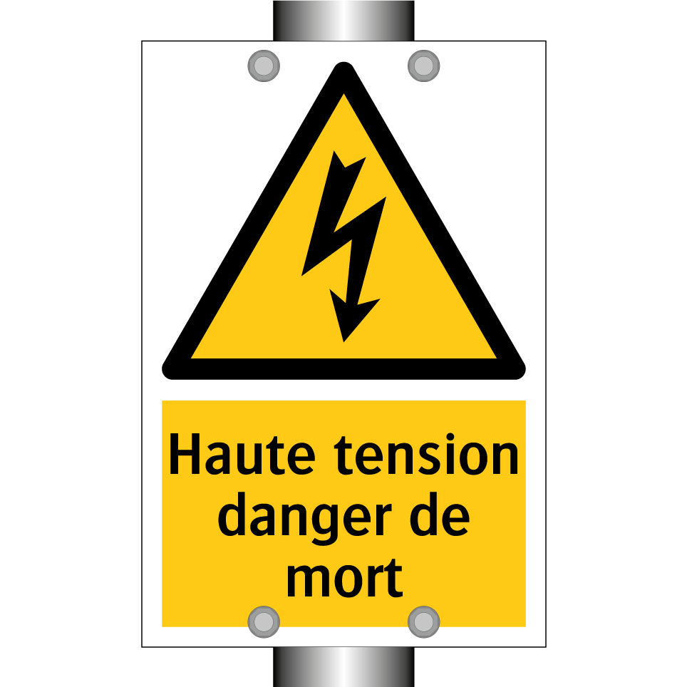 Haute tension danger de mort