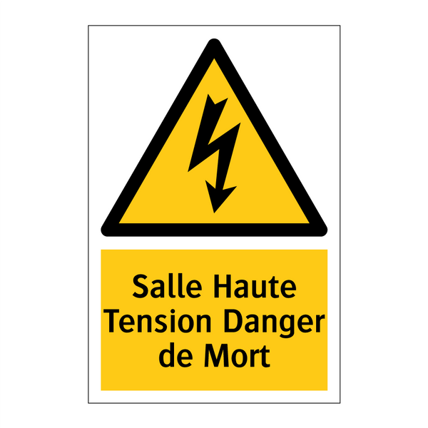 Salle Haute Tension Danger de Mort