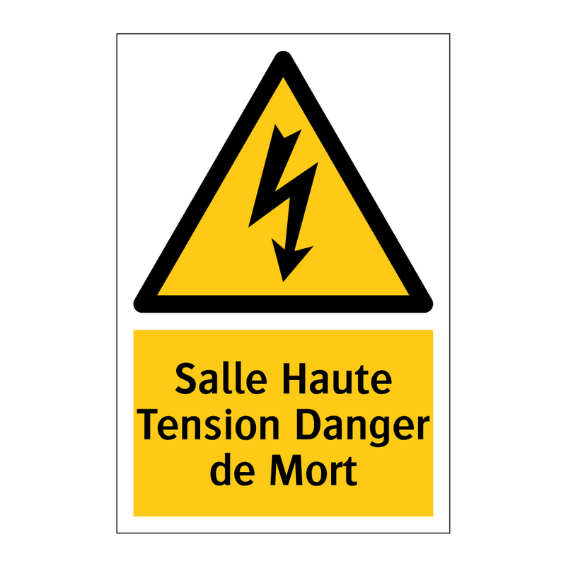Salle Haute Tension Danger de Mort