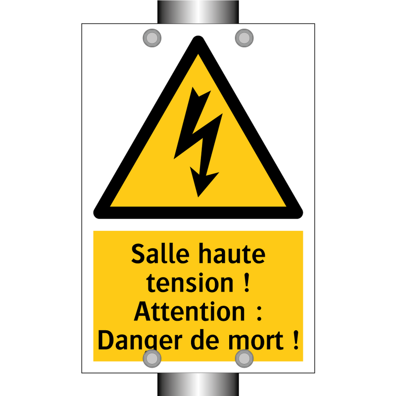 Salle haute tension ! Attention : Danger de mort !
