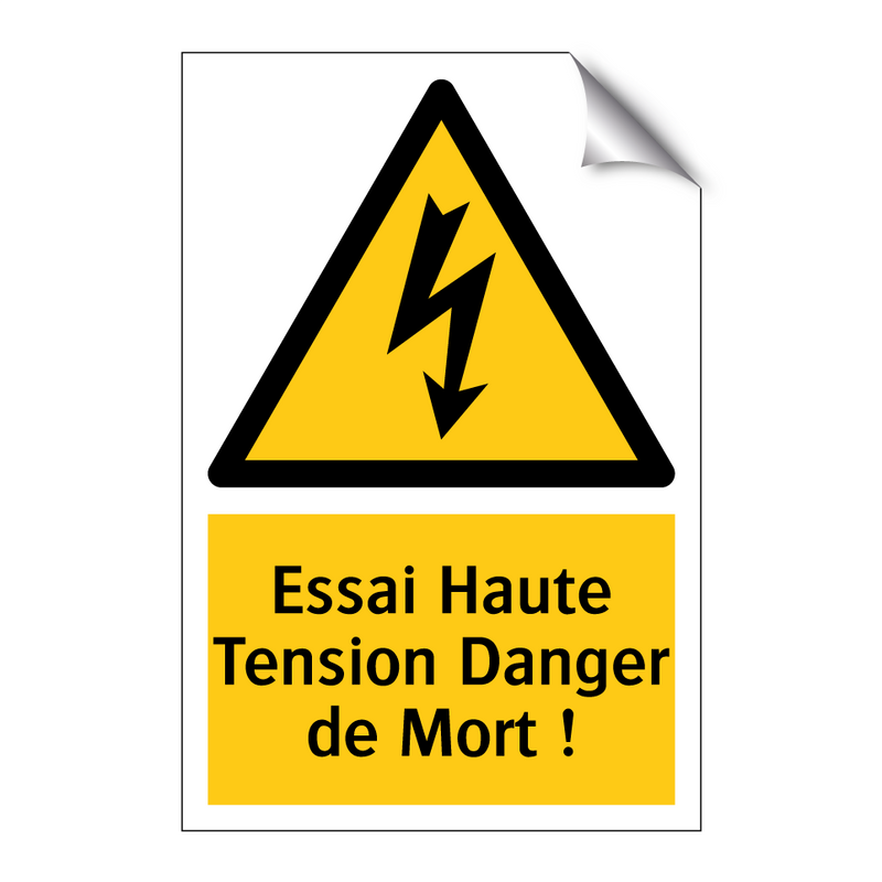 Essai Haute Tension Danger de Mort !