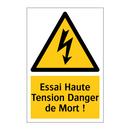 Essai Haute Tension Danger de Mort !