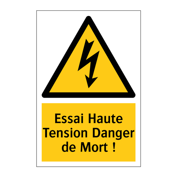 Essai Haute Tension Danger de Mort !