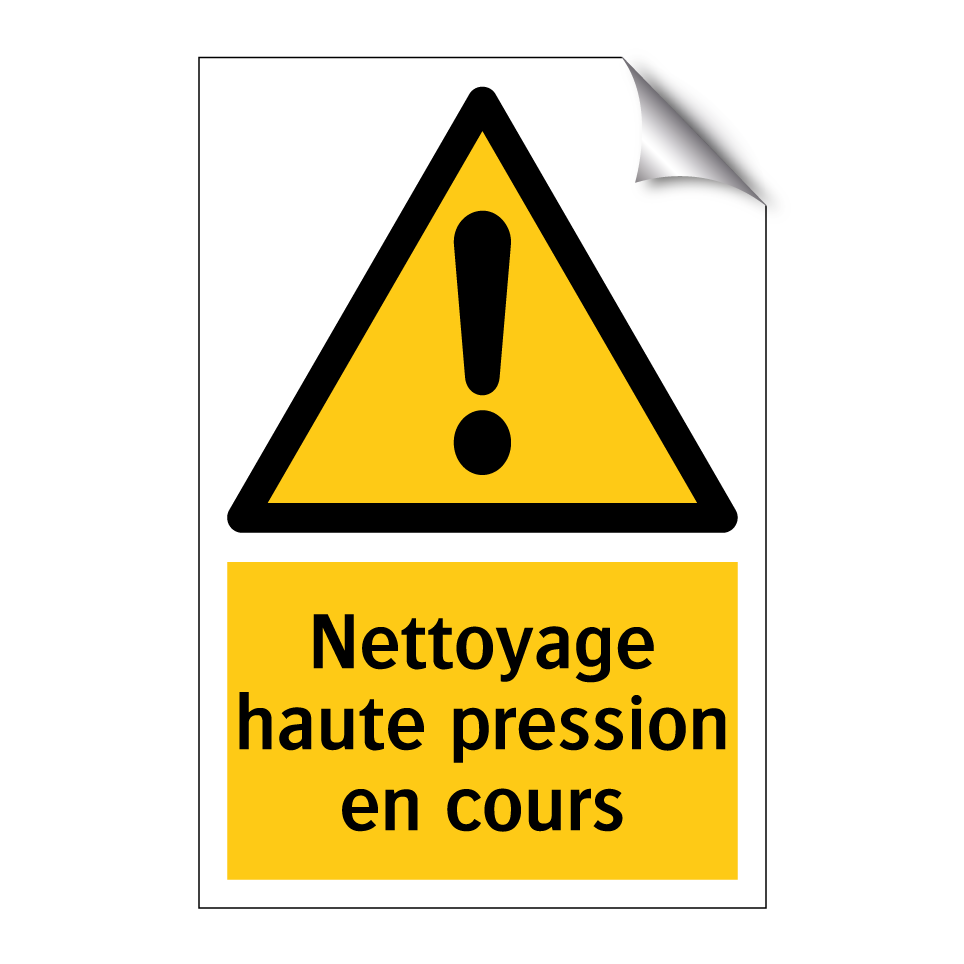 Nettoyage haute pression en cours