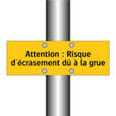 Attention : Risque d'écrasement dû à la grue