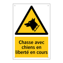 Chasse avec chiens en liberté en cours