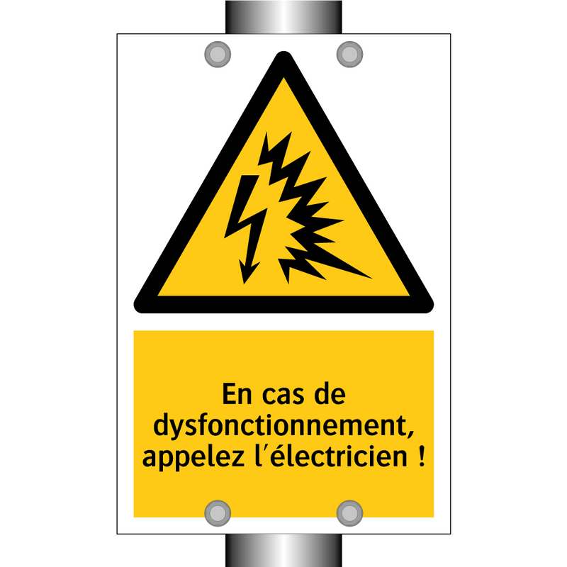 En cas de dysfonctionnement, appelez l'électricien !