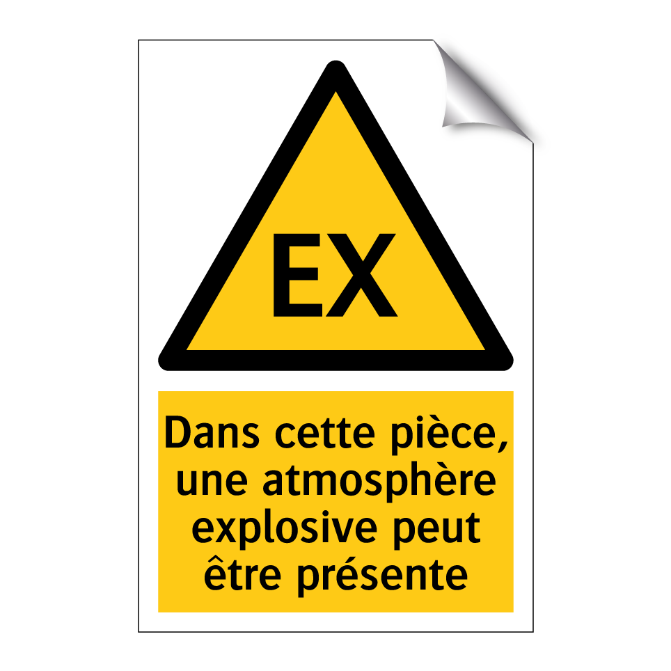 Dans cette pièce, une atmosphère explosive peut être présente