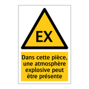 Dans cette pièce, une atmosphère explosive peut être présente