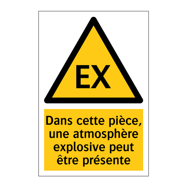 Dans cette pièce, une atmosphère explosive peut être présente