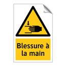 Blessure à la main