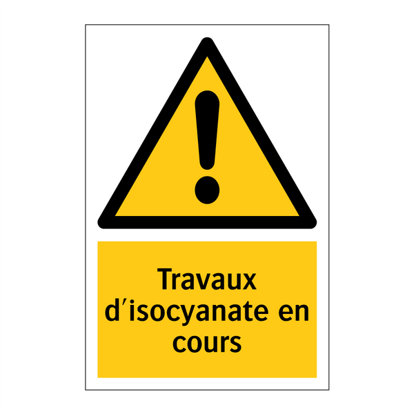Travaux d'isocyanate en cours
