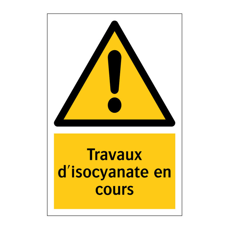 Travaux d'isocyanate en cours