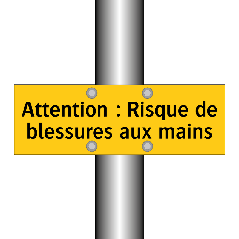 Attention : Risque de blessures aux mains