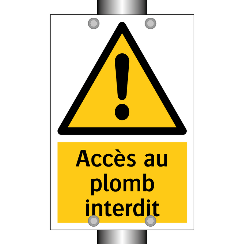 Accès au plomb interdit