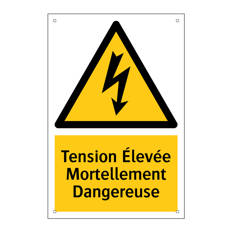 Tension Élevée Mortellement Dangereuse