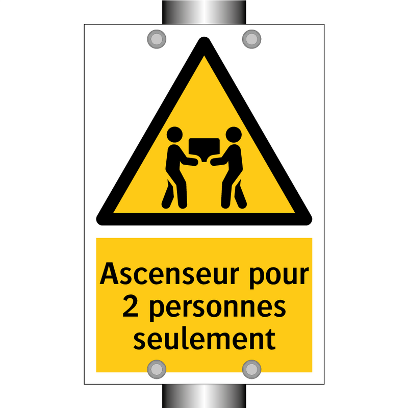 Ascenseur pour 2 personnes seulement