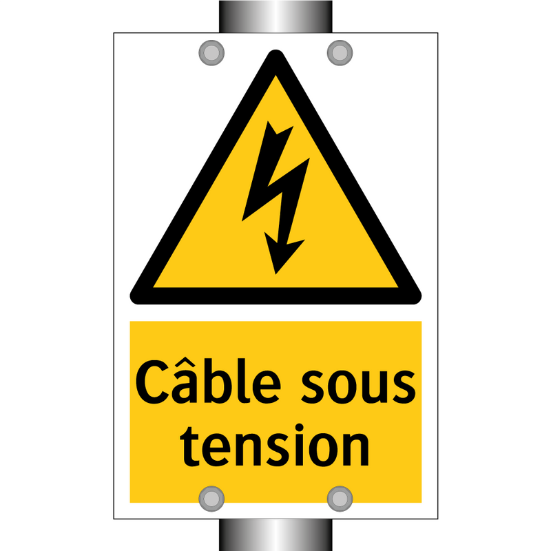 Câble sous tension