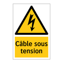 Câble sous tension