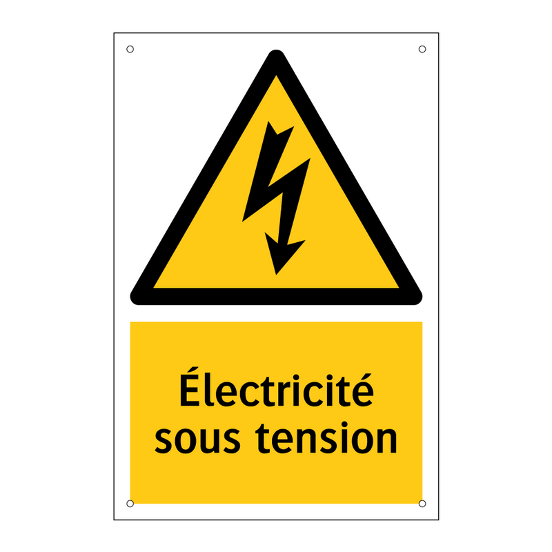 Électricité sous tension