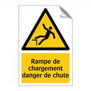 Rampe de chargement danger de chute