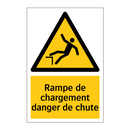 Rampe de chargement danger de chute