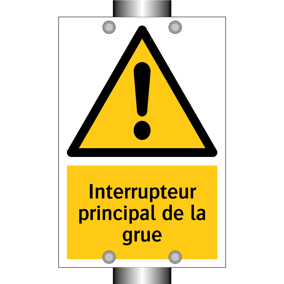 Interrupteur principal de la grue