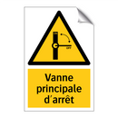Vanne principale d'arrêt