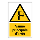 Vanne principale d'arrêt